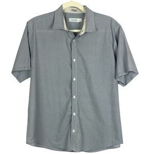 Calvin Klein Men's Gray Lightweight Casual Short Sleeve Shirt Size Large